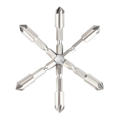 ערכת מקדחי חציית משושה HSS DIN335c עם חמישה חלילים למתכת