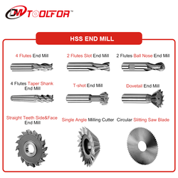 מכירה ישירה במפעל DIN844 6 מ'מ Hss End Mill כרסום חותכי זוויתי זוויתי